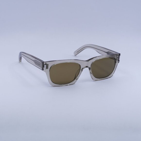 🕶️ New Saint Laurent SL402 018 Sunglasses - Beige Frame, Brown Lenses - Picture 1 of 11